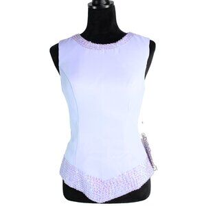 LanTing Bride Women's Pastel Purple Sequin Sleeveless Formal Top